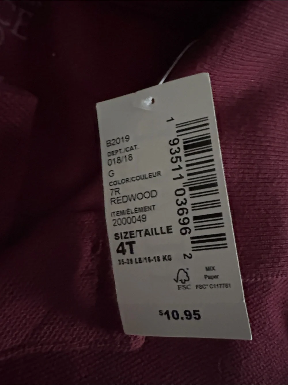 The Children's Place Burgundy Polo Shirt